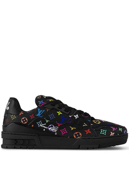  Louis Vuitton Pre-owned Takashi Murakami Lv Trainer Sneakers - Black/multi 