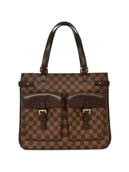  Louis Vuitton Pre-owned 2005 Uzes Damier-pattern Tote Bag - Brown 