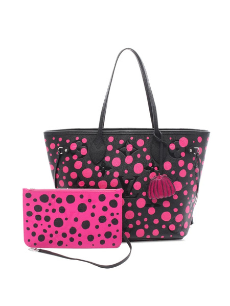  Louis Vuitton Pre-owned 2021-2026 Yayoi Kusama Infinity Dots Monogram Empreinte Neverfull Mm Tote Bag - Black 