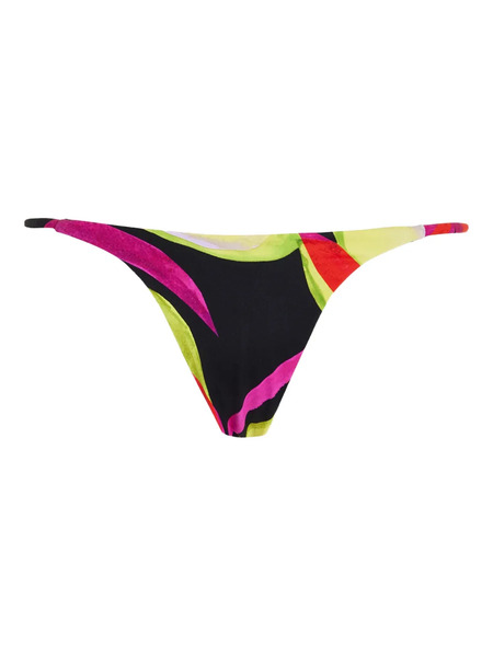  Louisa Ballou Patterned Bikini Bottom - Black 