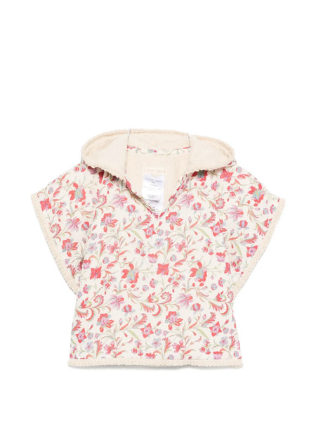  Louise Misha Kids Mael Floral-print Beach Cape - Neutrals 