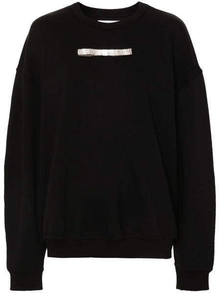  Loulou Bow-embellished Sweatshirt - Black 