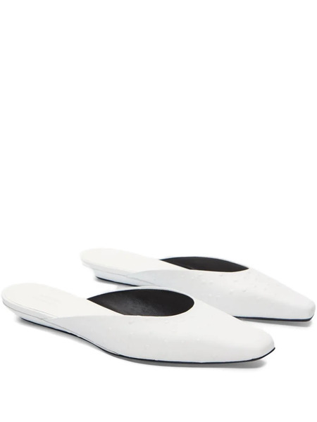  Loulou De Saison Alix Square-toe Mules - White 