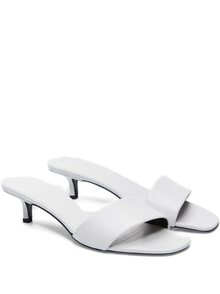  Loulou De Saison Andy Heeled Mules - White 