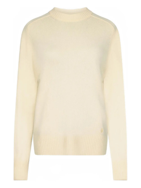  Loulou De Saison Baltra Lds Ribbed Sweater - Neutrals 