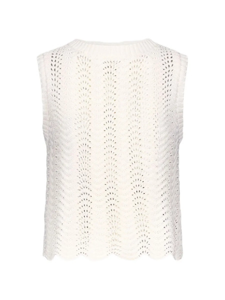  Loulou De Saison Crochet Top - Neutrals 