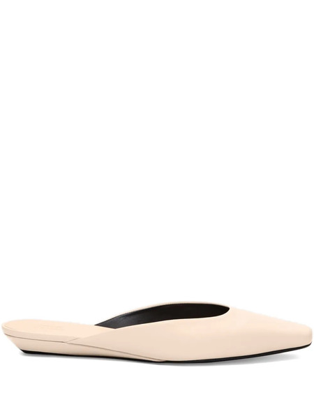  Loulou De Saison Diane Square Toe Mules - Neutrals 