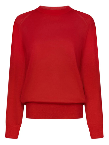  Loulou De Saison Ditto Drop Shoulder Ribbed Sweater - Red 