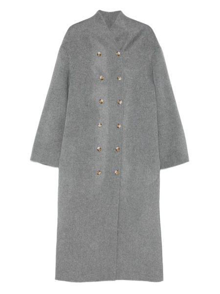  Loulou De Saison Double-breasted Wool-cashmere Coat - Grey 