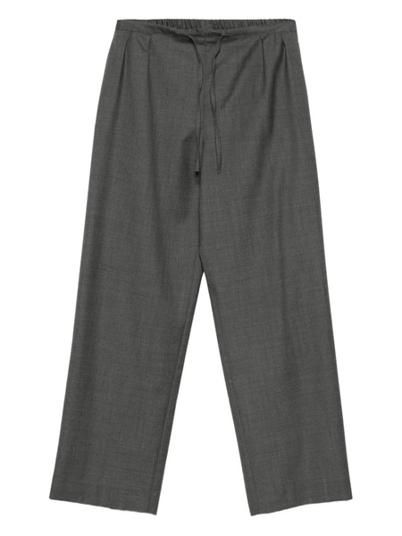  Loulou De Saison Drawstring Wool Trousers - Grey 