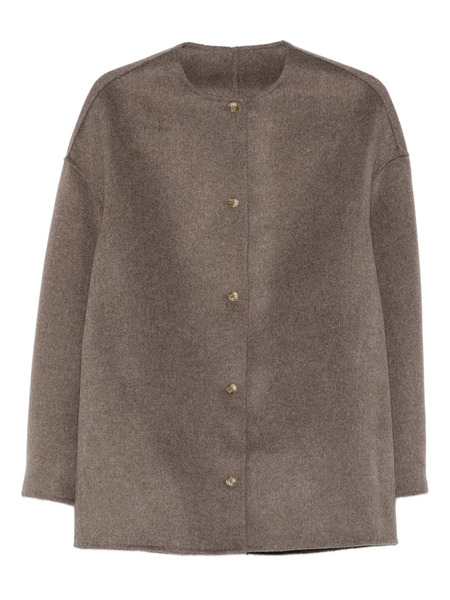  Loulou De Saison Dunne Button-fastening Wool Jacket - Neutrals 