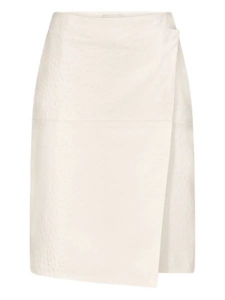  Loulou De Saison Gora Asymmetric Wrap Midi Skirt - Neutrals 