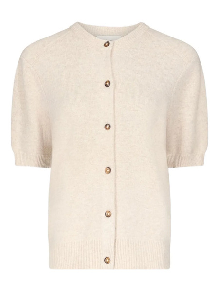  Loulou De Saison Jodi Short-sleeve Buttoned Cardigan - Neutrals 