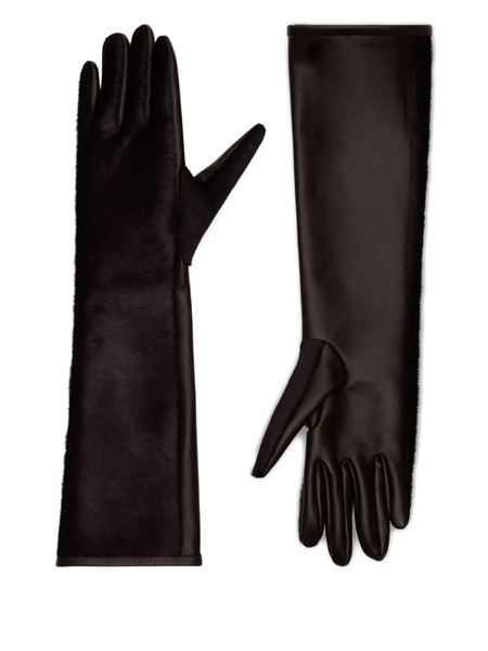  Loulou De Saison Leather Gloves - Brown 