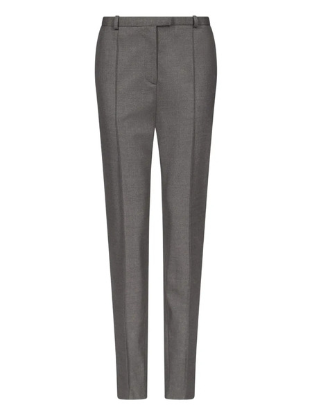  Loulou De Saison Malka Pleat-front Fitted Trousers - Grey 