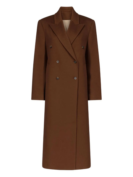  Loulou De Saison Peak Lapel Double-breasted Coat - Brown 