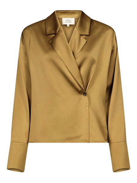  Loulou De Saison Persia Satin Blouse - Yellow 