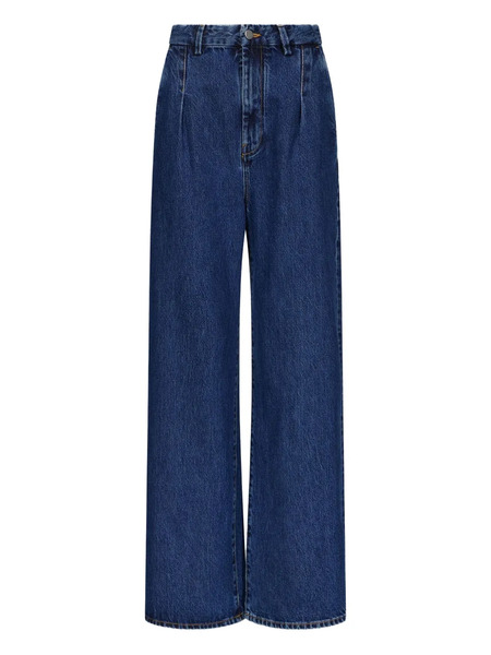  Loulou De Saison Pleated Wide-leg Jeans - Blue 