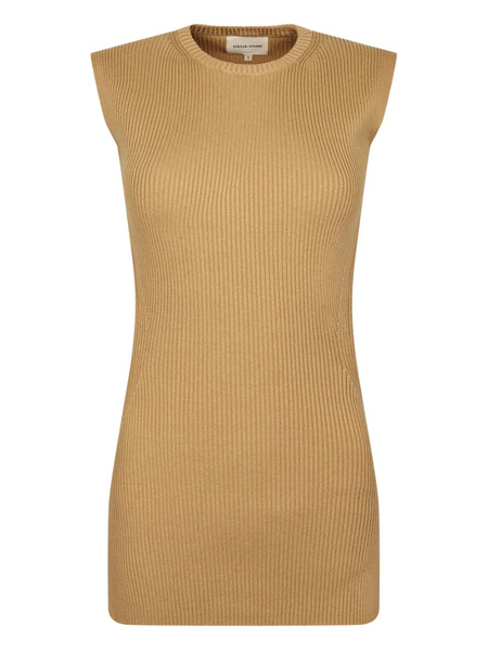  Loulou De Saison Ribbed Open-back Vest - Brown 