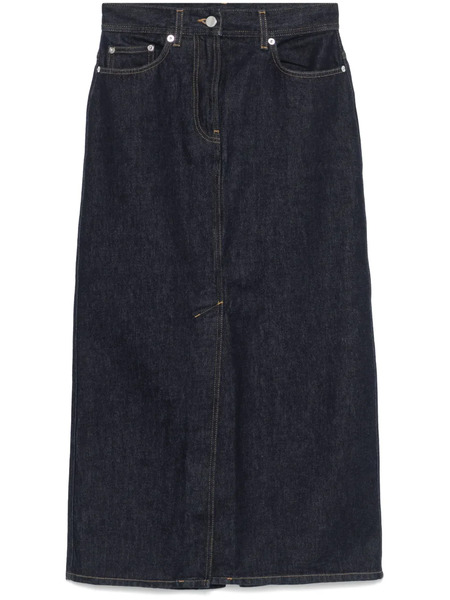  Loulou De Saison Rona Midi Skirt - Blue 