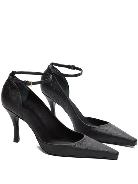  Loulou De Saison Scala Ankle-strap Pumps - Black 