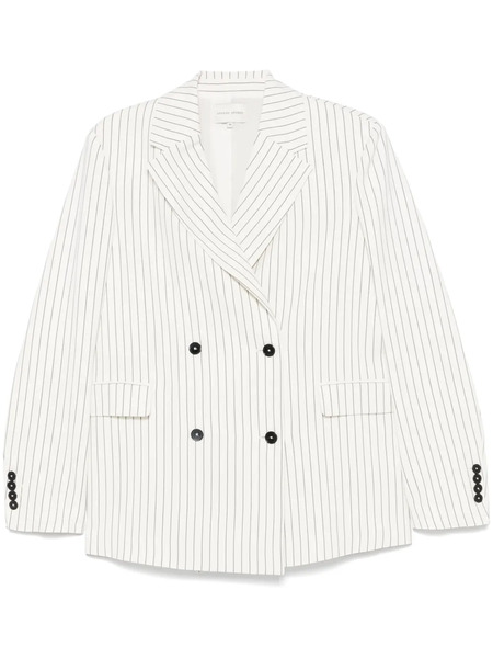  Loulou De Saison Striped Blazer - White 