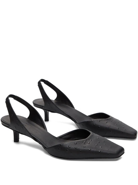  Loulou De Saison Sully Square-toe Pumps - Black 