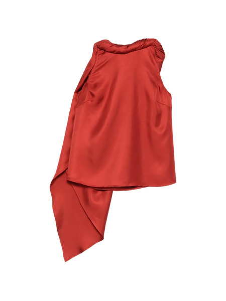  Loulou De Saison Wilma Draped Top - Red 