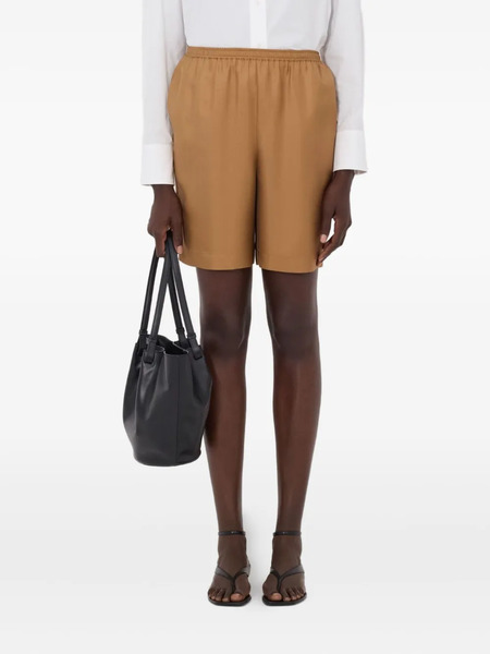  Loulou De Saison Zinia Elasticated-waist Shorts - Brown 