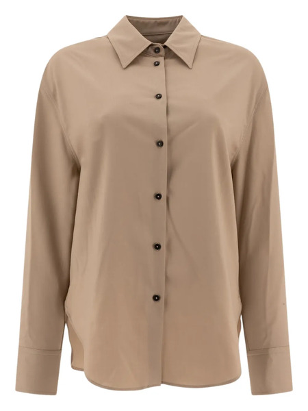  Loulou Eliana Classic-collar Buttoned Shirt - Neutrals 
