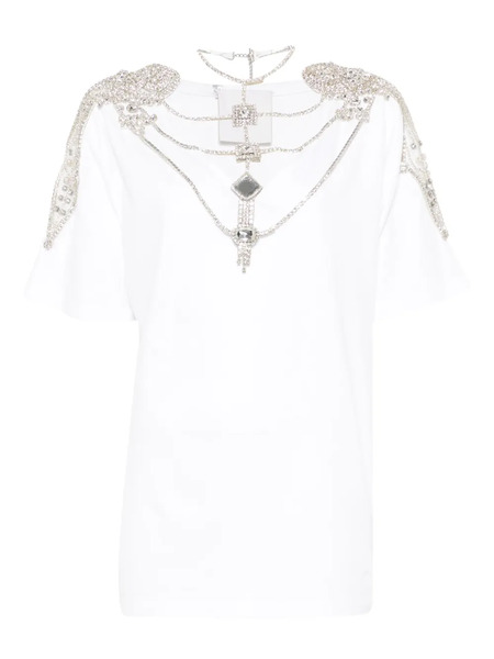  Loulou Embellished-chain Top - White 