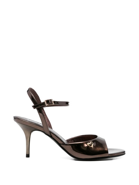  Love Moschino Ankle Strap Sandals - Brown 