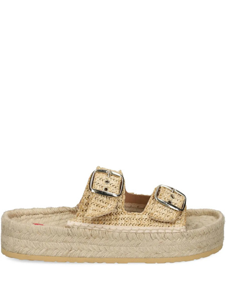  Love Moschino Double-buckle Espadrilles - Neutrals 
