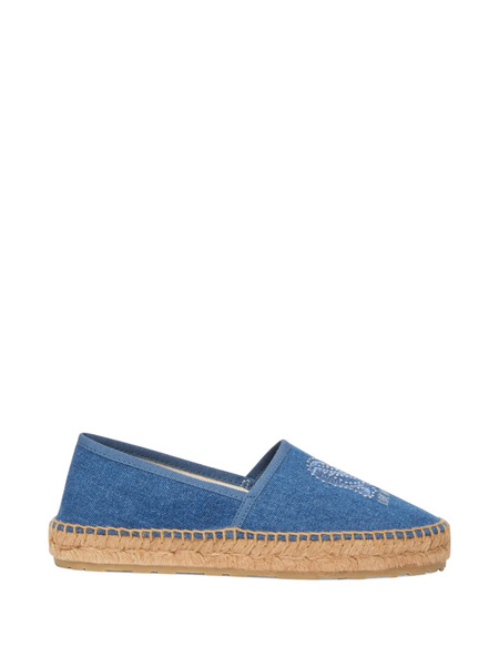  Love Moschino Embroidery Espadrilles - Blue 