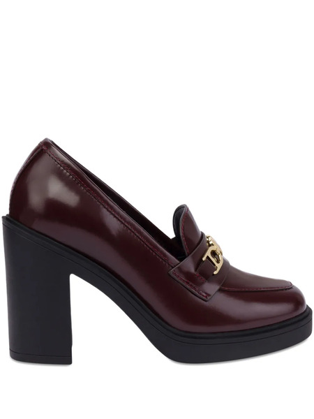  Love Moschino Leather Pumps - Red 