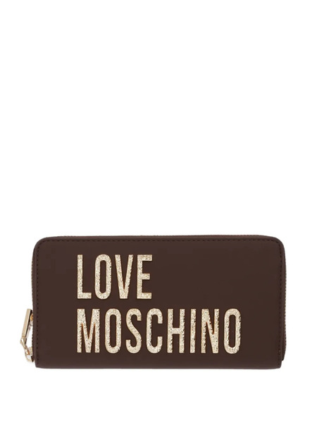  Love Moschino Logo-lettering Wallet - Brown 