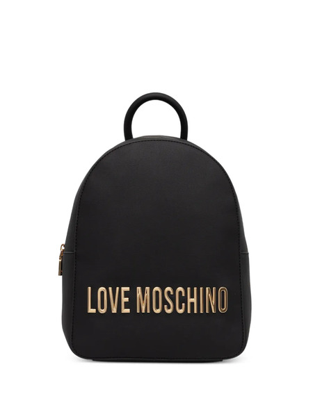  Love Moschino Logo-plaque Backpack - Black 