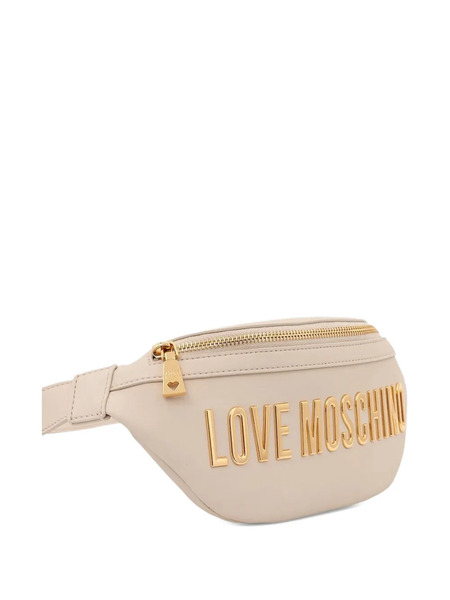  Love Moschino Logo-plaque Belt Bag - Neutrals 