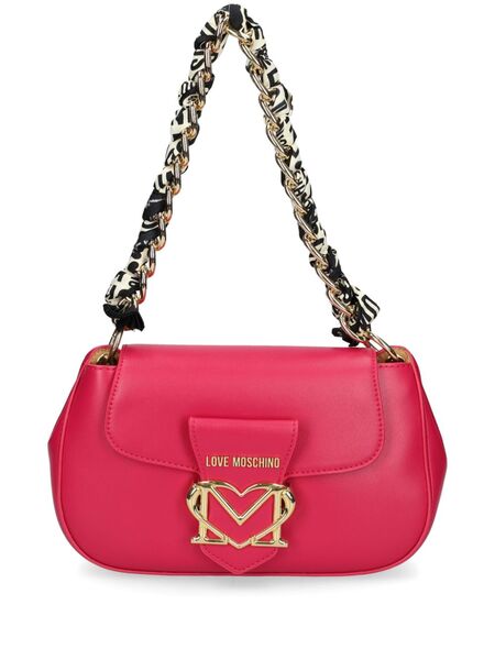  Love Moschino Logo-plaque Shoulder Bag - Pink 