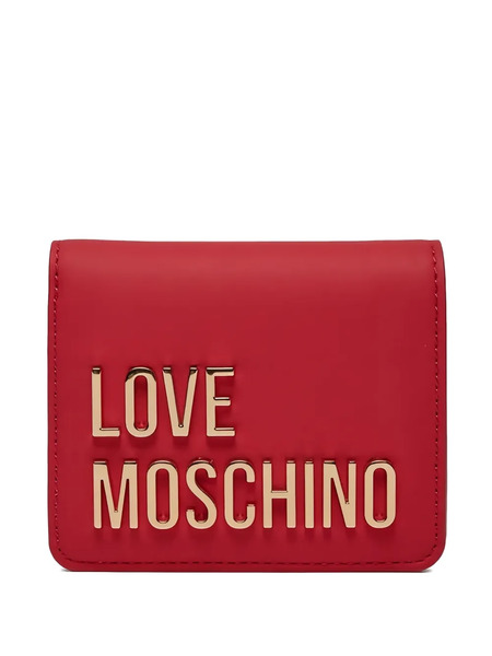 Love Moschino Logo-plaque Wallet - Red 