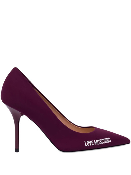  Love Moschino Logo-print Pumps - Red 