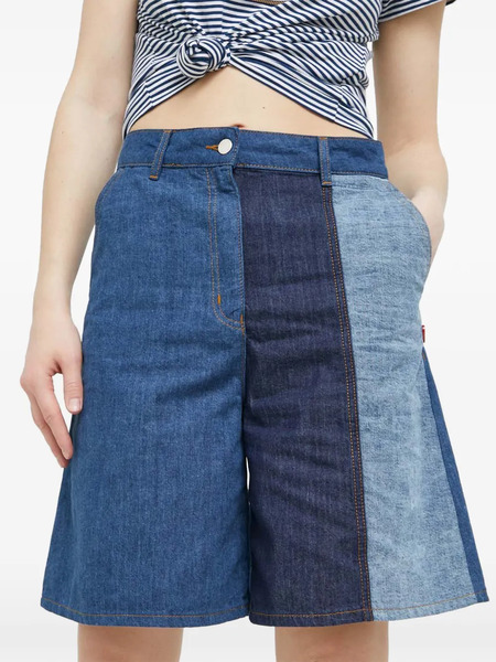  Love Moschino Patchwor-design Shorts - Blue 