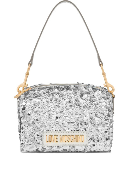  Love Moschino Sequin-embellished Shoulder Bag - Grey 