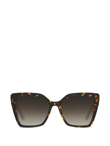  Love Moschino Square-frame Sunglasses - Brown 