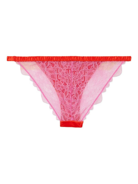  Love Stories Satin-lace Briefs - Red 