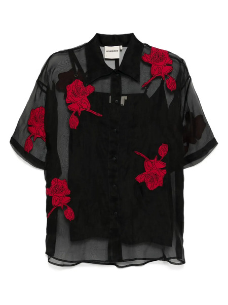  Lovebirds Flora Patchwork Shirt - Black 