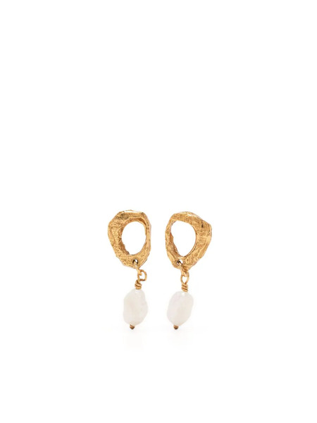 Loveness Lee Dio Aurum Pearl-embellished Drop Earrings - Gold 