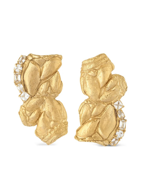  Loveness Lee Zakia Textured Sapphire Earrings - Gold 