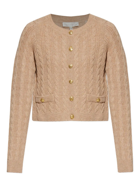  Loveshackfancy Cable-knit Button Cardigan - Neutrals 
