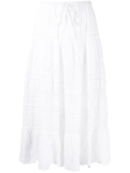  Loveshackfancy Donna Lace Skirt - White 